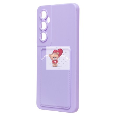 Чехол-накладка для Realme C65 (светло-фиолетовый) - SC337 с картхолдером Чехол-накладка для Realme C65 (светло-фиолетовый) - SC337 с картхолдером