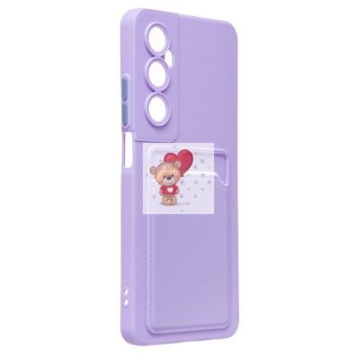 Чехол-накладка для Realme C65 (светло-фиолетовый) - SC337 с картхолдером Чехол-накладка для Realme C65 (светло-фиолетовый) - SC337 с картхолдером