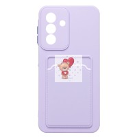 Чехол-накладка для Samsung Galaxy A26 5G (светло-фиолетовый) - SC337 с картхолдером