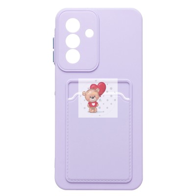 Чехол-накладка для Samsung Galaxy A26 5G (светло-фиолетовый) - SC337 с картхолдером