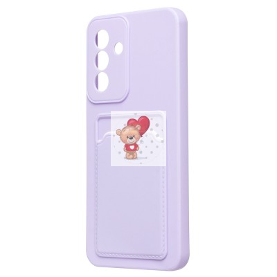 Чехол-накладка для Samsung Galaxy A26 5G (светло-фиолетовый) - SC337 с картхолдером