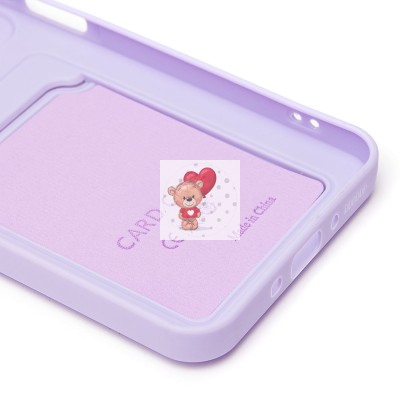 Чехол-накладка для Samsung Galaxy A26 5G (светло-фиолетовый) - SC337 с картхолдером