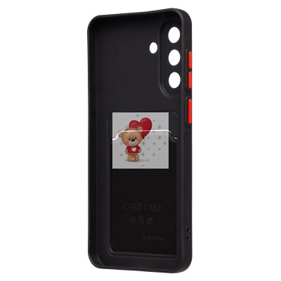 Чехол-накладка для Samsung Galaxy A36 5G (черный) - SC337 с картхолдером