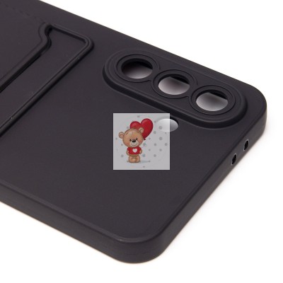 Чехол-накладка для Samsung Galaxy A36 5G (черный) - SC337 с картхолдером