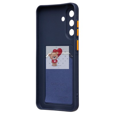 Чехол-накладка для Samsung Galaxy A36 5G (темно-синий) - SC337 с картхолдером