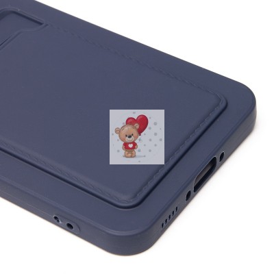 Чехол-накладка для Samsung Galaxy A36 5G (темно-синий) - SC337 с картхолдером