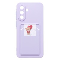 Чехол-накладка для Samsung Galaxy A36 5G (светло-фиолетовый) - SC337 с картхолдером