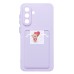 Чехол-накладка для Samsung Galaxy A36 5G (светло-фиолетовый) - SC337 с картхолдером
