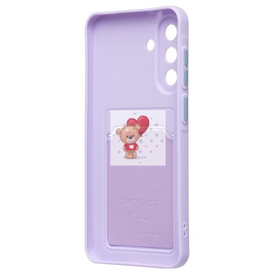 Чехол-накладка для Samsung Galaxy A36 5G (светло-фиолетовый) - SC337 с картхолдером