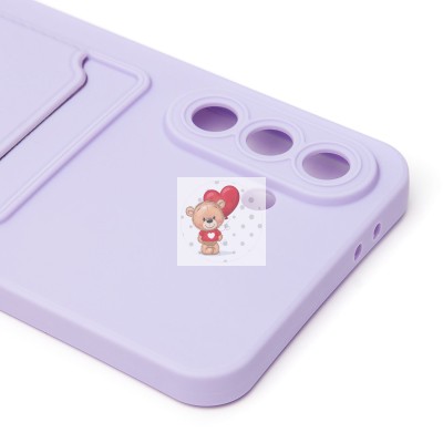 Чехол-накладка для Samsung Galaxy A36 5G (светло-фиолетовый) - SC337 с картхолдером