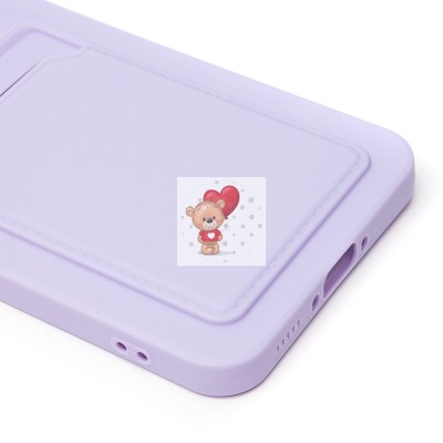 Чехол-накладка для Samsung Galaxy A36 5G (светло-фиолетовый) - SC337 с картхолдером