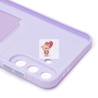 Чехол-накладка для Samsung Galaxy A36 5G (светло-фиолетовый) - SC337 с картхолдером