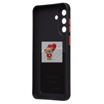 Чехол-накладка для Samsung Galaxy A56 5G (черный) - SC337 с картхолдером