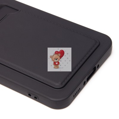 Чехол-накладка для Samsung Galaxy A56 5G (черный) - SC337 с картхолдером