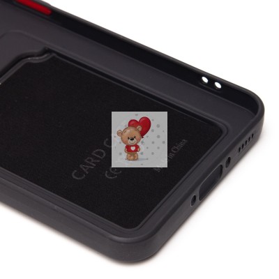 Чехол-накладка для Samsung Galaxy A56 5G (черный) - SC337 с картхолдером