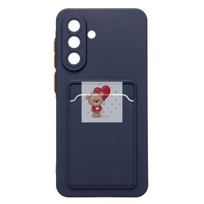 Чехол-накладка для Samsung Galaxy A56 5G (темно-синий) - SC337 с картхолдером Чехол-накладка для Samsung Galaxy A56 5G (темно-синий) - SC337 с картхолдером