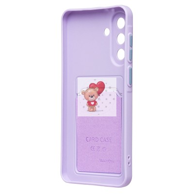 Чехол-накладка для Samsung Galaxy A56 5G (светло-фиолетовый) - SC337 с картхолдером