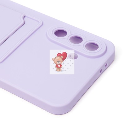 Чехол-накладка для Samsung Galaxy A56 5G (светло-фиолетовый) - SC337 с картхолдером