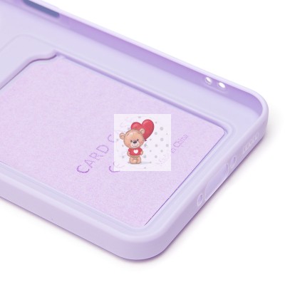 Чехол-накладка для Samsung Galaxy A56 5G (светло-фиолетовый) - SC337 с картхолдером