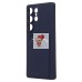 Чехол-накладка для Samsung Galaxy S25 Ultra (темно-синий) - SC337 с картхолдером