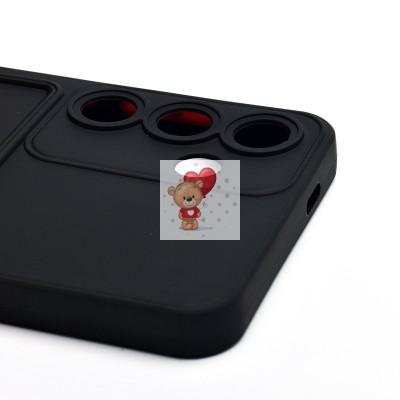 Чехол-накладка для Samsung Galaxy S25 (черный) - SC337 с картхолдером