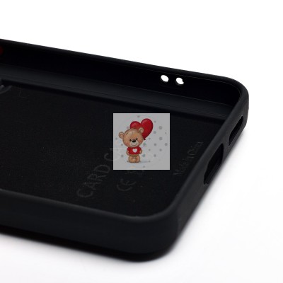 Чехол-накладка для Samsung Galaxy S25 (черный) - SC337 с картхолдером