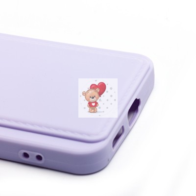 Чехол-накладка для Samsung Galaxy S25 (светло-фиолетовый) - SC337 с картхолдером