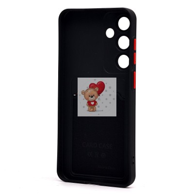 Чехол-накладка для Samsung Galaxy S25+ (черный) - SC337 с картхолдером Чехол-накладка для Samsung Galaxy S25+ (черный) - SC337 с картхолдером