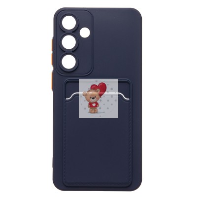 Чехол-накладка для Samsung Galaxy S25+ (темно-синий) - SC337 с картхолдером Чехол-накладка для Samsung Galaxy S25+ (темно-синий) - SC337 с картхолдером