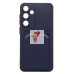 Чехол-накладка для Samsung Galaxy S25+ (темно-синий) - SC337 с картхолдером