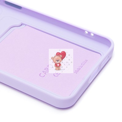 Чехол-накладка для Samsung Galaxy S25+ (светло-фиолетовый) - SC337 с картхолдером