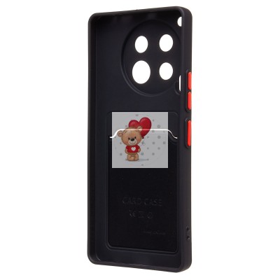 Чехол-накладка для Tecno Camon 30 4G (черный) - SC337 с картхолдером Чехол-накладка для Tecno Camon 30 4G (черный) - SC337 с картхолдером