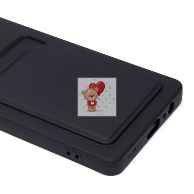 Чехол-накладка для Tecno Camon 30 4G (черный) - SC337 с картхолдером Чехол-накладка для Tecno Camon 30 4G (черный) - SC337 с картхолдером