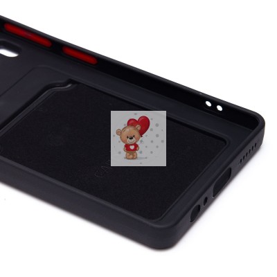 Чехол-накладка для Tecno Camon 30 4G (черный) - SC337 с картхолдером Чехол-накладка для Tecno Camon 30 4G (черный) - SC337 с картхолдером