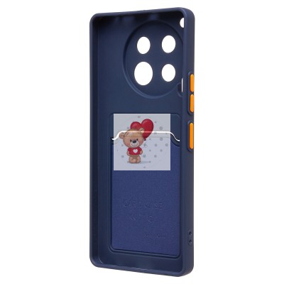 Чехол-накладка для Tecno Camon 30 4G (темно-синий) - SC337 с картхолдером Чехол-накладка для Tecno Camon 30 4G (темно-синий) - SC337 с картхолдером