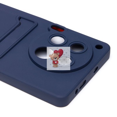 Чехол-накладка для Tecno Camon 30 4G (темно-синий) - SC337 с картхолдером Чехол-накладка для Tecno Camon 30 4G (темно-синий) - SC337 с картхолдером