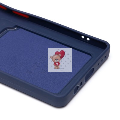 Чехол-накладка для Tecno Camon 30 4G (темно-синий) - SC337 с картхолдером Чехол-накладка для Tecno Camon 30 4G (темно-синий) - SC337 с картхолдером