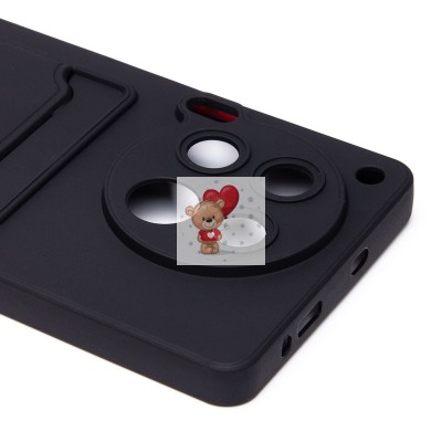 Чехол-накладка для Tecno Camon 30 5G (черный) - SC337 с картхолдером Чехол-накладка для Tecno Camon 30 5G (черный) - SC337 с картхолдером