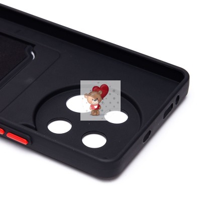 Чехол-накладка для Tecno Camon 30 5G (черный) - SC337 с картхолдером Чехол-накладка для Tecno Camon 30 5G (черный) - SC337 с картхолдером