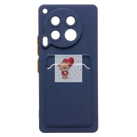 Чехол-накладка для Tecno Camon 30 5G (темно-синий) - SC337 с картхолдером Чехол-накладка для Tecno Camon 30 5G (темно-синий) - SC337 с картхолдером