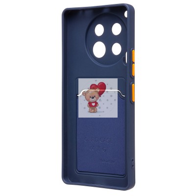 Чехол-накладка для Tecno Camon 30 5G (темно-синий) - SC337 с картхолдером Чехол-накладка для Tecno Camon 30 5G (темно-синий) - SC337 с картхолдером