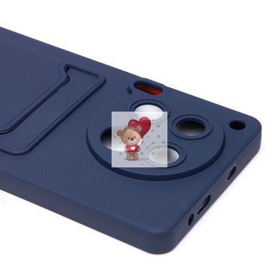 Чехол-накладка для Tecno Camon 30 5G (темно-синий) - SC337 с картхолдером Чехол-накладка для Tecno Camon 30 5G (темно-синий) - SC337 с картхолдером