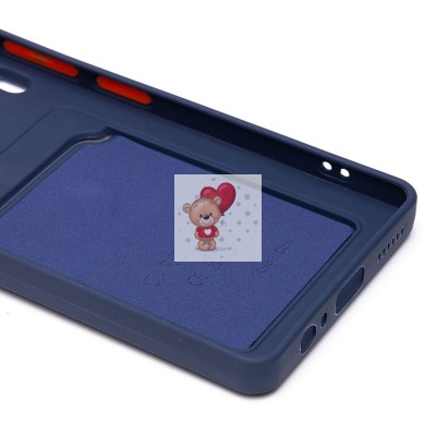 Чехол-накладка для Tecno Camon 30 5G (темно-синий) - SC337 с картхолдером Чехол-накладка для Tecno Camon 30 5G (темно-синий) - SC337 с картхолдером