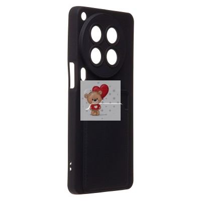 Чехол-накладка для Tecno Camon 30 Premier 5G (черный) - SC337 с картхолдером