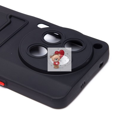 Чехол-накладка для Tecno Camon 30 Premier 5G (черный) - SC337 с картхолдером