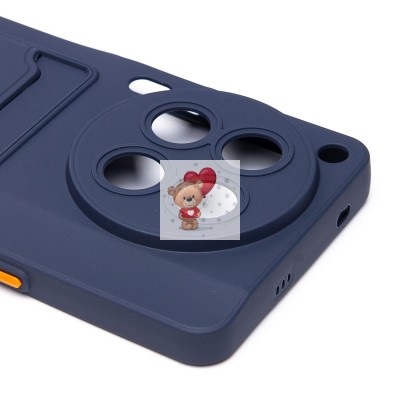 Чехол-накладка для Tecno Camon 30 Premier 5G (темно-синий) - SC337 с картхолдером Чехол-накладка для Tecno Camon 30 Premier 5G (темно-синий) - SC337 с картхолдером