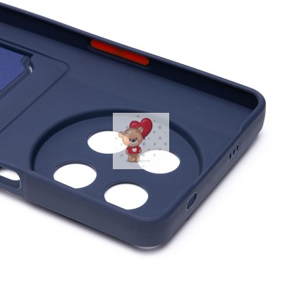 Чехол-накладка для Tecno Camon 30 Premier 5G (темно-синий) - SC337 с картхолдером Чехол-накладка для Tecno Camon 30 Premier 5G (темно-синий) - SC337 с картхолдером