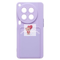 Чехол-накладка для Tecno Camon 30 Premier 5G (светло-фиолетовый) - SC337 с картхолдером Чехол-накладка для Tecno Camon 30 Premier 5G (светло-фиолетовый) - SC337 с картхолдером