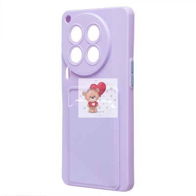 Чехол-накладка для Tecno Camon 30 Premier 5G (светло-фиолетовый) - SC337 с картхолдером Чехол-накладка для Tecno Camon 30 Premier 5G (светло-фиолетовый) - SC337 с картхолдером