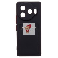 Чехол-накладка для Tecno Camon 30 Pro 5G (черный) - SC337 с картхолдером